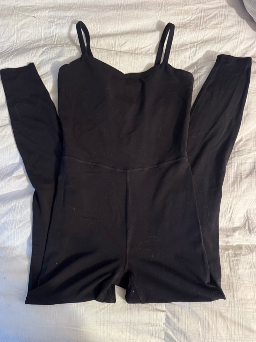 all in motion Black Spaghetti Strap Knit Jumpsuit